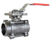 Кран шаровой полнопроходной RUSHWORK 7026-008-63 нержавеющая сталь под приварку с ISO-фланцем DN8 PN63